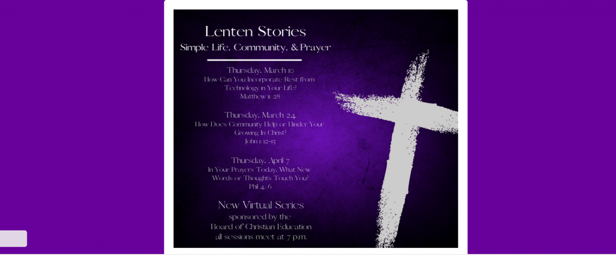 Lenten Series
